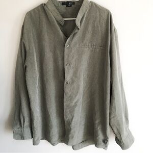 Point X Long Sleeved Button Down Shirt, Size XL